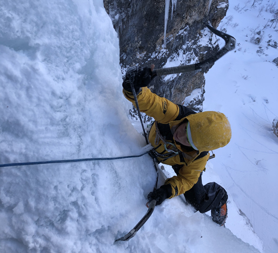 Individuelle Eisklettertour mit Bergführer Max Lanzinger
